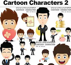 职业人卡通形象(第二版/10套)：Cartoon Characters 2 - Professions of Peopl